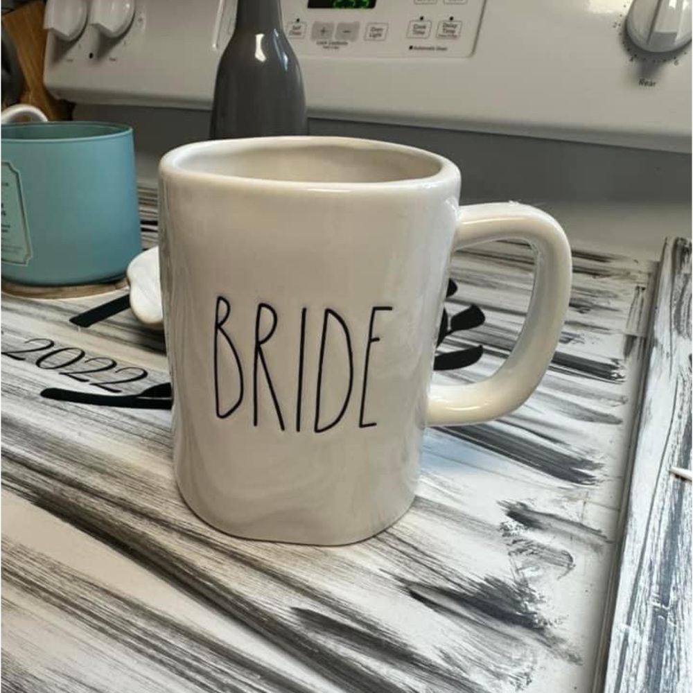 Rae Dunn Bride coffee cup
